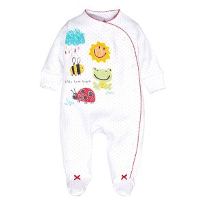 سرهمی نوزادی دخترانه نکست مدل Little Bugs کد M637